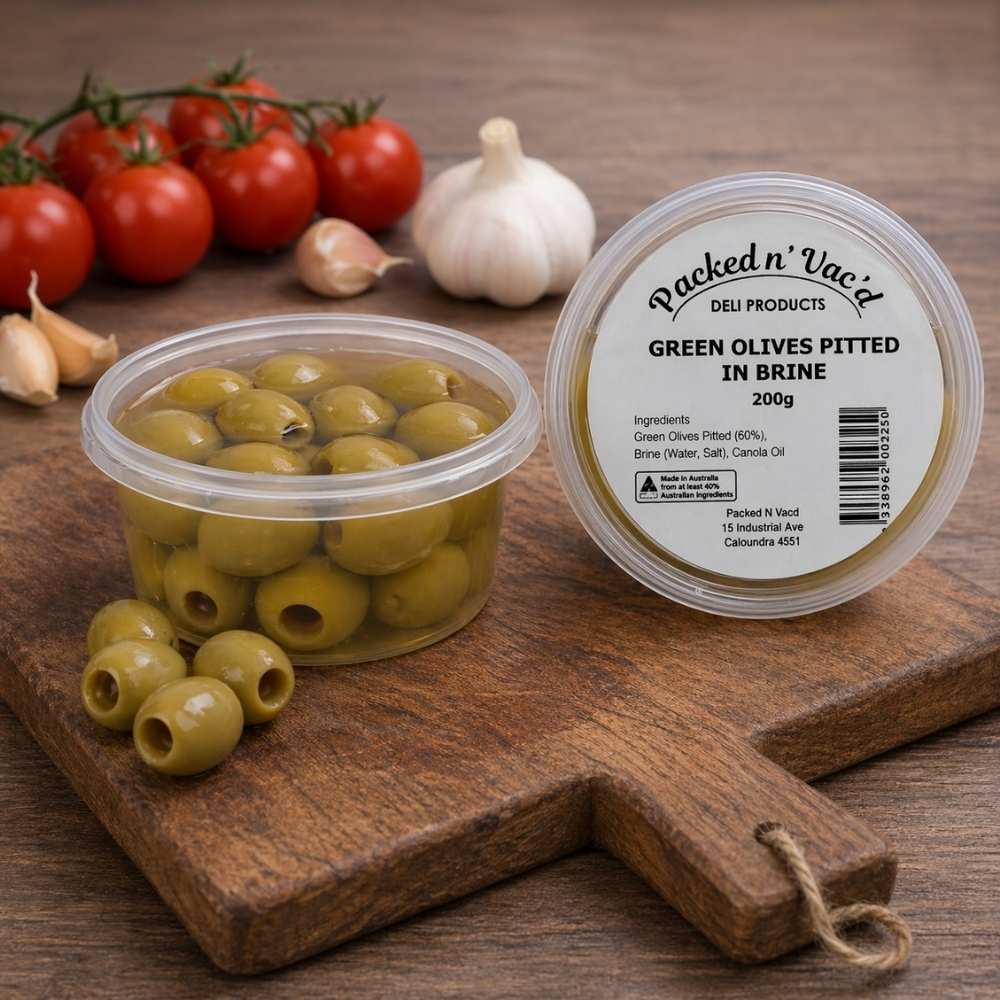 Green Olives Pitted In Brine