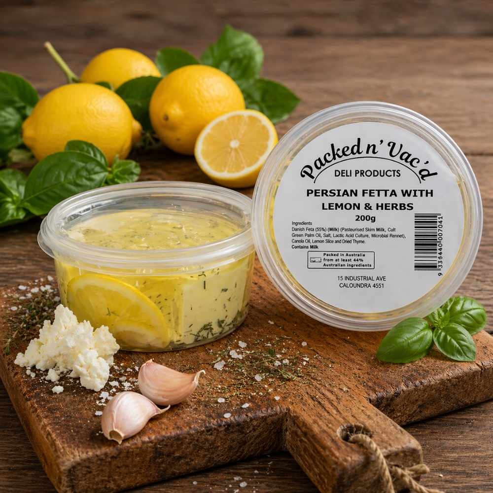 Persian Style Fetta – Lemon and Herb